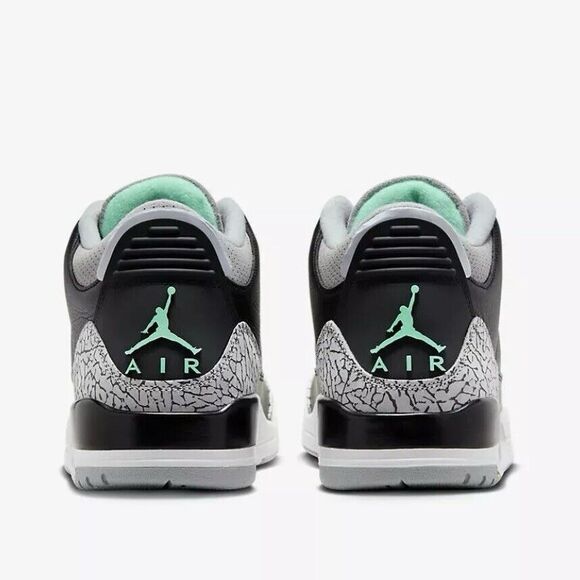 Nike Air Jordan 3 Retro Shoes Green Glow Black Gray CT8532-031 Men's Size 10 - Picture 4 of 12